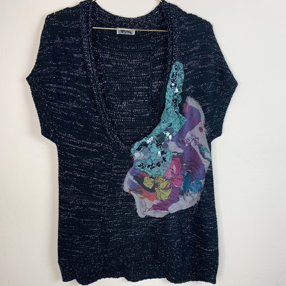 Hera Short Sleeve Knit Sweater Top